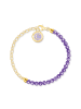 Thomas Sabo Armband in gelbgoldfarben, violett