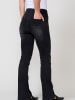 KOROSHI Damen Jeans Korsett Bot Cut Push Up Stud in SCHWARZER DENIM