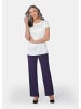 GOLDNER Bequeme Slinky-Hose mit Schlupfbund in amethyst