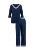 Ulla Popken Pyjama in nachtblau