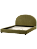 Beliani Doppelbett VAUCLUSE in Grün - (W) 174 x (H) 112 x (L) 214 cm