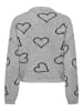 ONLY Strickpullover in Light Grey Melange