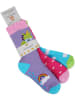 normani 3 Paar Kindersocken mit ABS-Druck in Einhorn