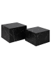 ebuy24 Couchtisch Dice Schwarz 58 x 58 cm