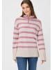 Olsen Pullover Cora in beige himbeer - 0001