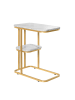 SoBuy Beistelltisch in Gold - (W) 30 x (H) 58 x (L) 50 cm
