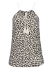 LASCANA Strandtop in schwarz beige