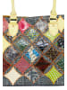 IZIA Women Tote Bag in Black Multicolor