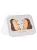 Mr. & Mrs. Panda Topflappen Igel Liebe ohne Spruch in Grau Pastell