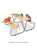 Pinolino Kindersitzgarnitur Michel für 6 Kinder in brown,gray