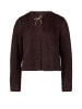 Jerseyjacke mit Applikation in Black Coffee