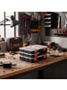 relaxdays 4-tlg. Sortierbox Set in Schwarz/ Orange