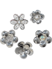 Crocs Jibbitz 5erPack in silber