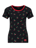 Queen Kerosin Queen Kerosin T-Shirt Cherry in schwarz
