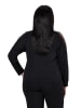 Ulla Popken Sweatshirt in schwarz