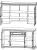 Feldmann-Wohnen Buffetschrank Kora andersen pinie 168 / 46 / 194cm