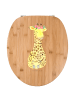 Mr. & Mrs. Panda WC Sitz Giraffe Blumenkranz ohne Spruch in Braun