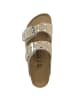 Birkenstock Sandale Arizona Rivet Veloursleder schmal in braun