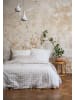 MELA Perkal Bettwäsche Set Style MAJULI Check in birke - naturweiss karo