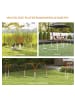 Pawhut Hunde Agility Set Weiß+Orange PE+ ABS