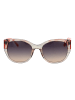 comma Frauen Sonnenbrille Katzenauge Transparent
