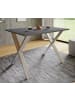 VCM  Premium Holz Esstisch Küchentisch Xona X 110x80 in Silber / Anthrazit