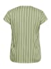 KAFFE curve Ärmellose Bluse KCsida Regular fit in Oil Green/ Moonstruck Stripe