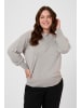 KAFFE curve Strickpullover KCregitta Loose fit in Grey silver metallic