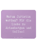 Maus Pad Spruch Juristin Liebe mit Spruch in Lavendeltraum