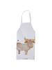 Mr. & Mrs. Panda Schürze Sternzeichen Stier ohne Spruch in Weiß