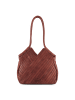 FREDs BRUDER Criss-Cross Shopper Tasche Leder 30 cm in deep sandalwood