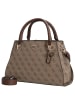 Guess Noelle II - Henkeltasche 31.5 cm (dark taupe logo) in latte logo/brown
