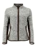 Tom Collins Strickfleecejacke Detit in mittelgrau