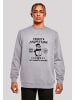 F4NT4STIC Sweatshirt Frostys Snowflake Cafe Retro Weihnachten Sign in grau meliert