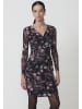 KOROSHI Knielanges Midikleid mit langen Ärmeln in bunt