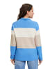 BETTY & CO Strickpullover mit Color Blocking in Blau/Beige