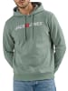 Jack & Jones Pullover JJMORTY OLD LOGO SWEAT HOOD SMU in Petrol