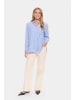 SAINT TROPEZ Langarm - Hemd JunoSZ Lockere Passform in Nautical Blue