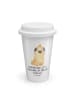 Mr. & Mrs. Panda Kaffeebecher Mops Krone mit Spruch in Weiß