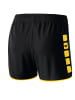 erima Classic 5-C Shorts in schwarz/gelb