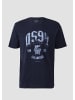 QS T-Shirt in 58D1_tiefblau