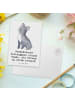 Mr. & Mrs. Panda Postkarte Französische Bulldogge mit Spruch in Weiß