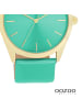 Oozoo Analog-Armbanduhr Oozoo Timepieces aquagrün groß (ca. 40mm)