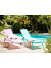 Beliani Gartenliege PORTOFINO in Grün - (W) 198 x (H) 32 x (L) 65 cm