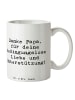 Mr. & Mrs. Panda Cappuccinotasse Spruch Danke Papa mit Spruch in Weiß