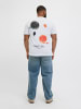 JACK & JONES PLUS T-shirt in Bright White