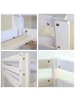 Homestyle4u Hochbett 90x200 mit Vorhang, Rutsche und Tunnel in Weiß