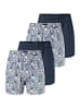 Schiesser Boxer Boxershorts in dunkelblau,hell-gelb
