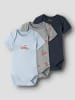 name it 3er Pack Kurzarmbodys NBMBODY FIRETRUCK in grey melange