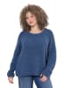 Ulla Popken Pullover in mattes jeansblau